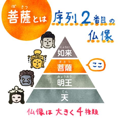 菩薩種類|人気の仏像【菩薩】とは？意味や種類をイラストで解。